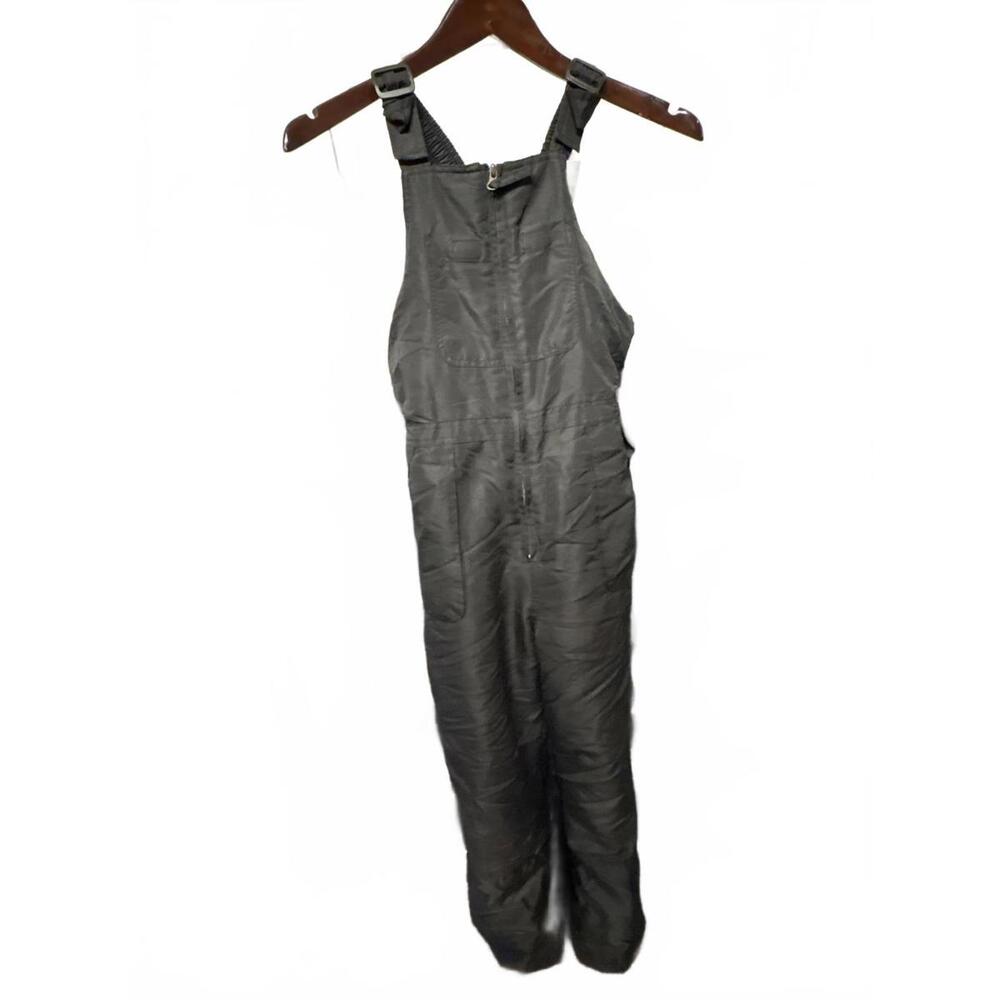 Minus Zero Black  Insulated Overalls Size 10 12 Kids Boys girls snow ski